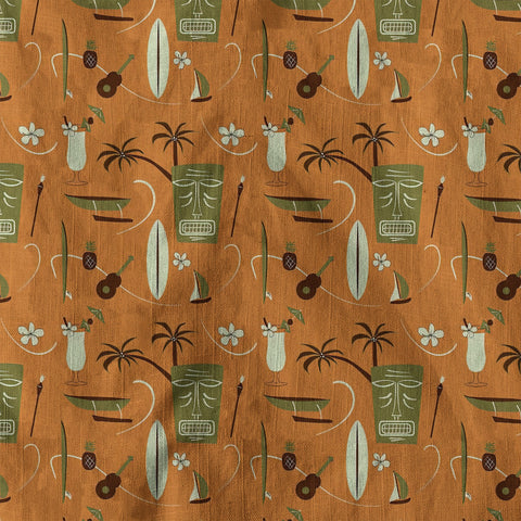 Tropical Tiki Tribal Pattern Hawaii Shirt