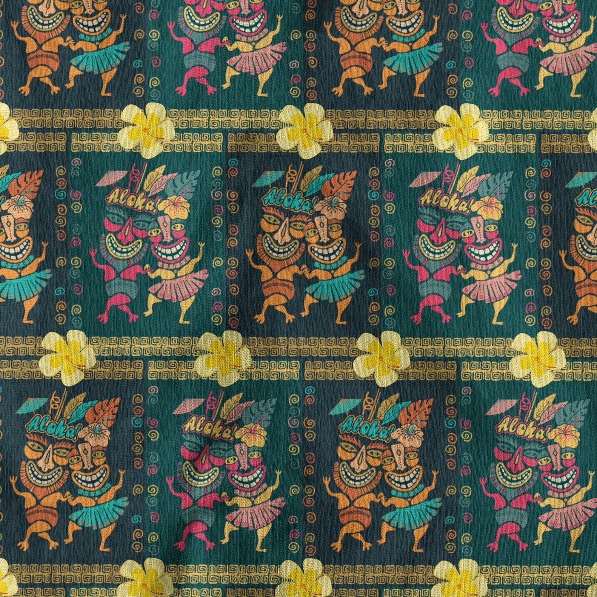 Aloha Tiki Mask Hawaii Shirt, Tiki Ocean Hawaii Shirt