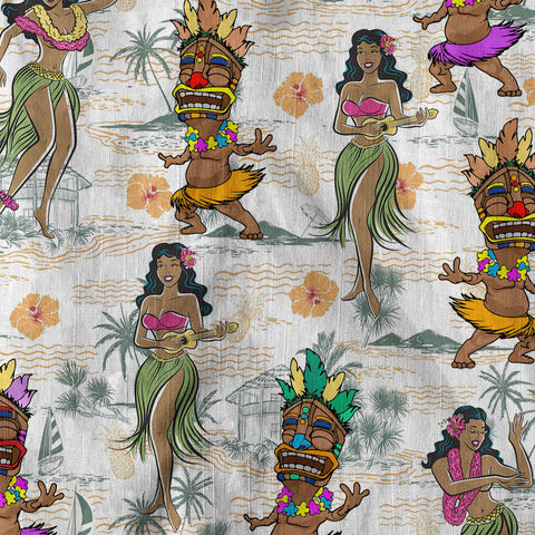 Tiki Hula Dancing Hawaii Shirt
