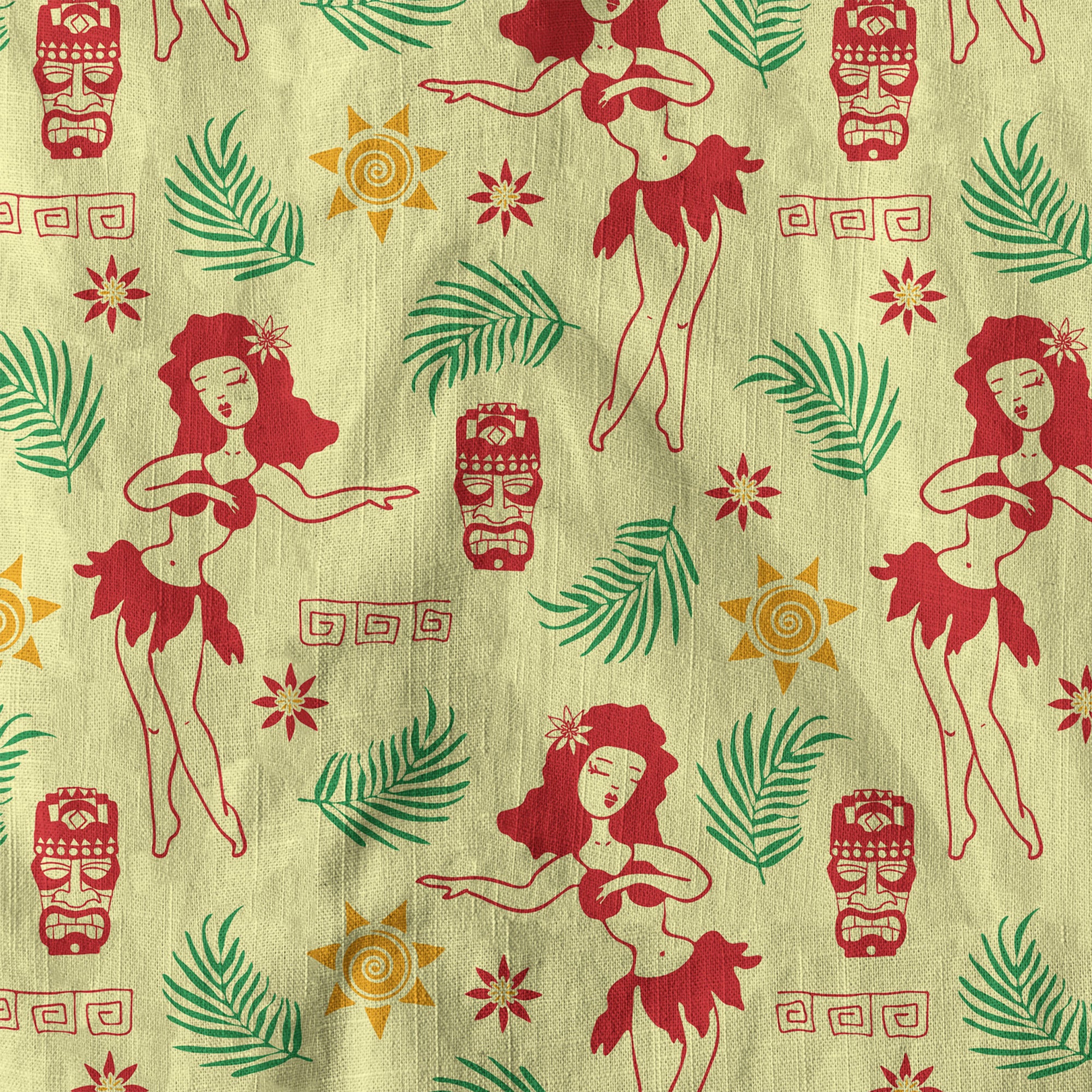 Tribal Tiki Hula Hawaiian Shirt