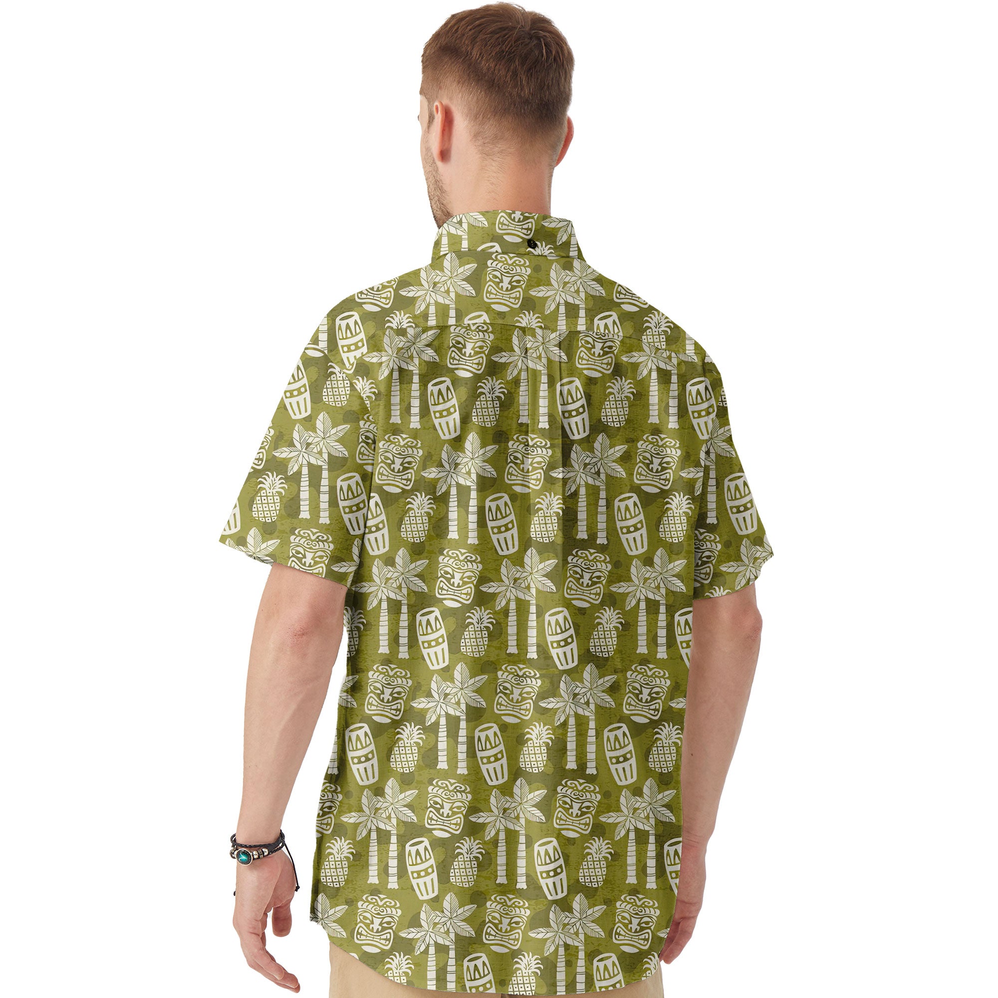 Retro Mid Century Modern Tiki Pattern Hawaii Shirt