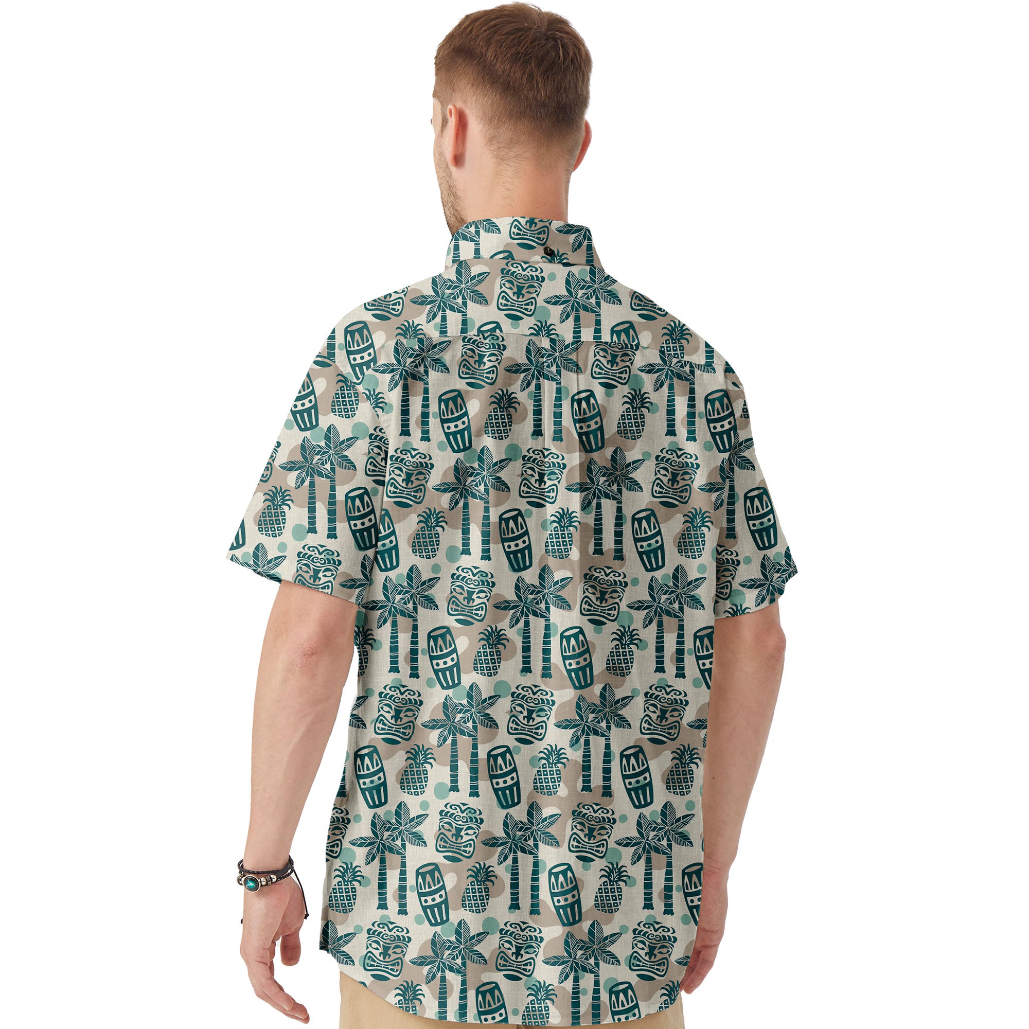Retro Mid Century Modern Tiki Pattern Hawaii Shirt
