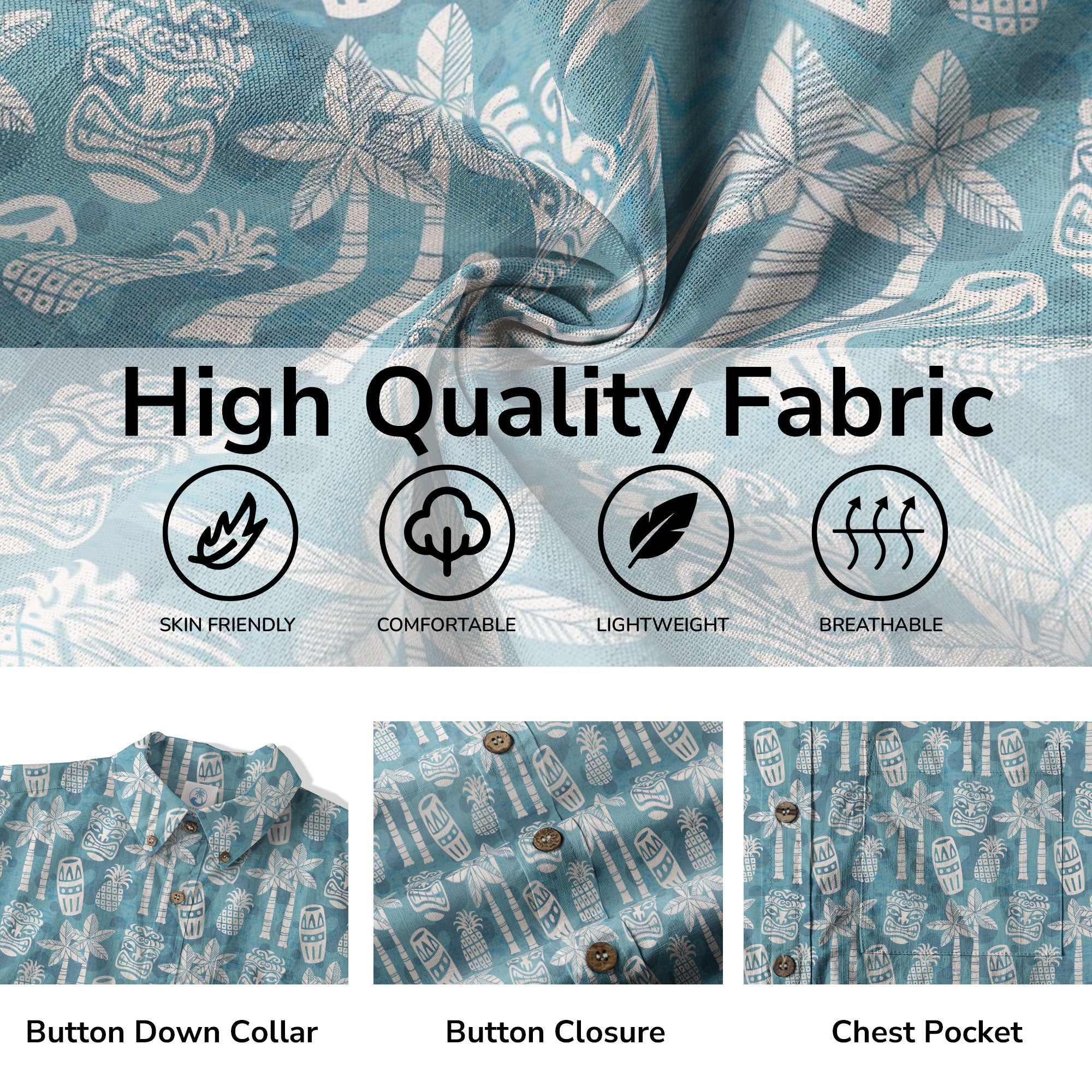 Retro Mid Century Modern Tiki Hawaii Shirt