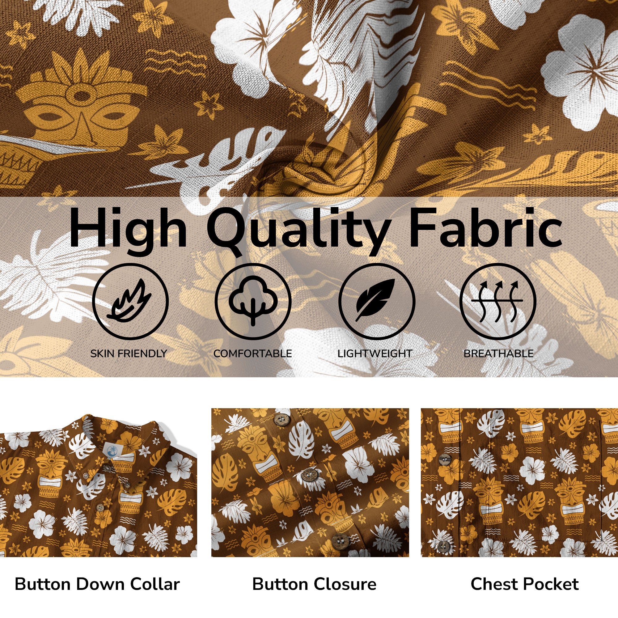 Hawaiian Tiki Pattern Hawaii Shirt