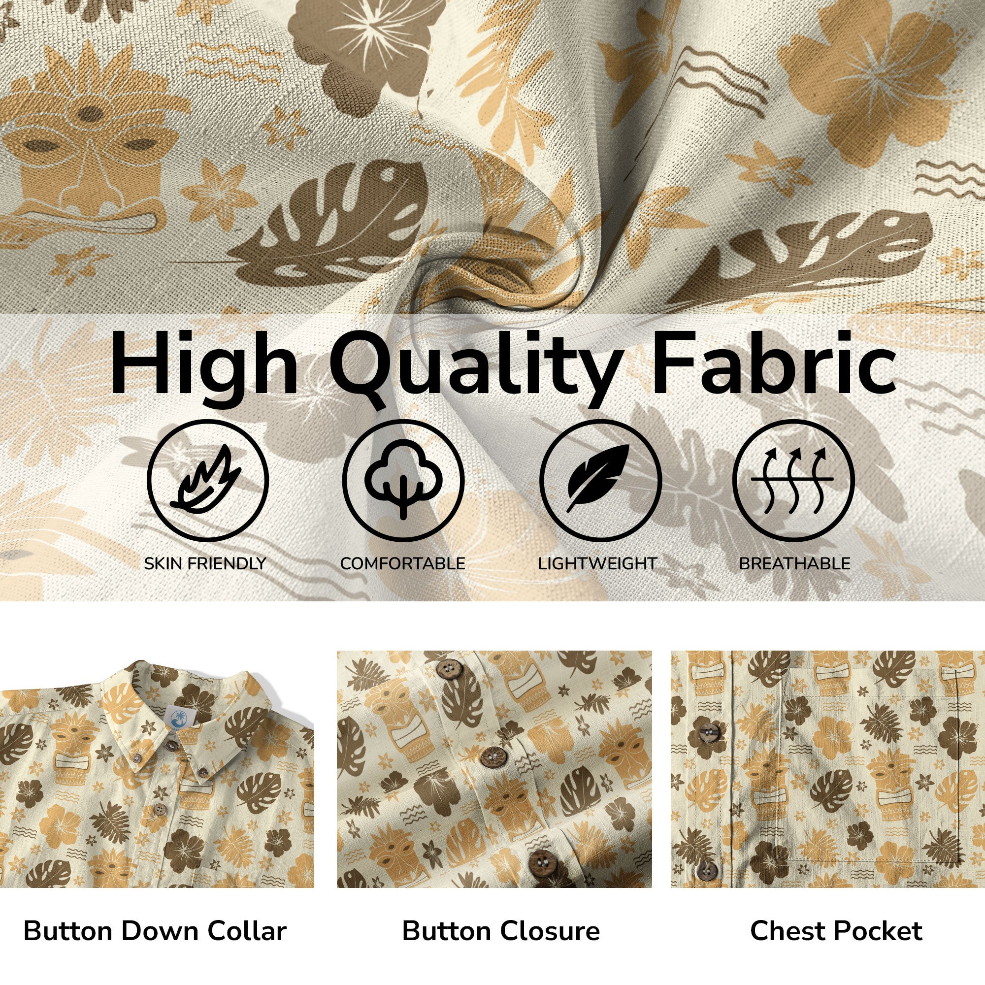 Hawaiian Tiki Pattern Hawaii Shirt