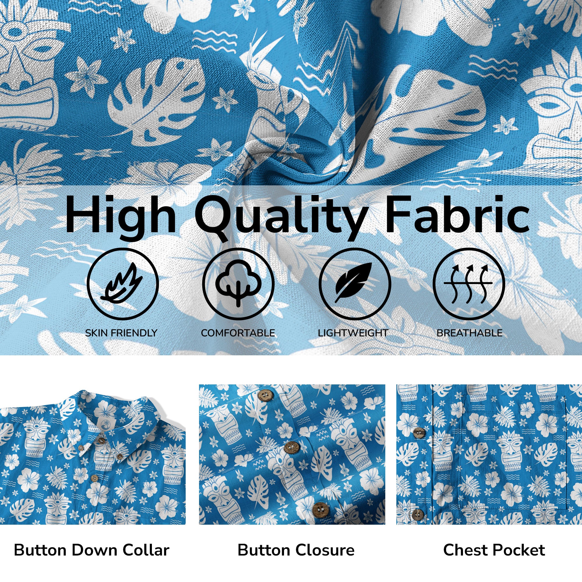 Hawaiian Tiki Pattern Hawaii Shirt