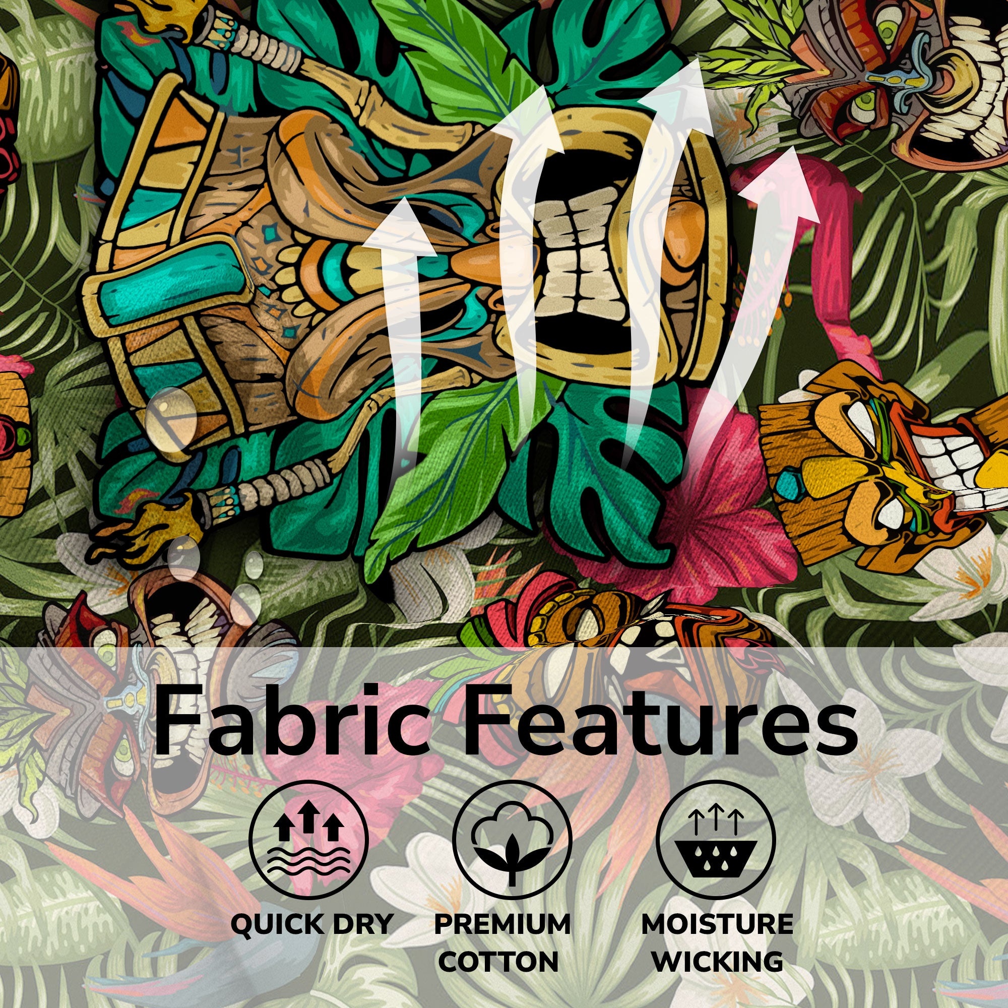 Tiki Mask Hawaii Shirt, Aloha Tiki Mask Pattern Aloha Hawaiian Shirt