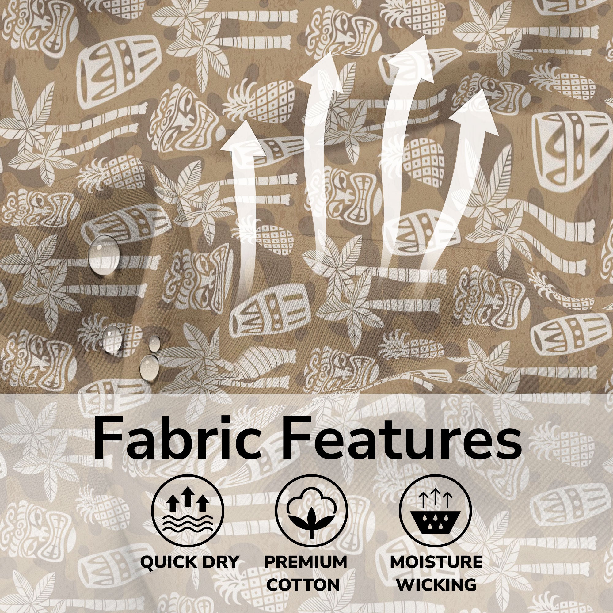 Retro Mid Century Modern Tiki Pattern Hawaii Shirt