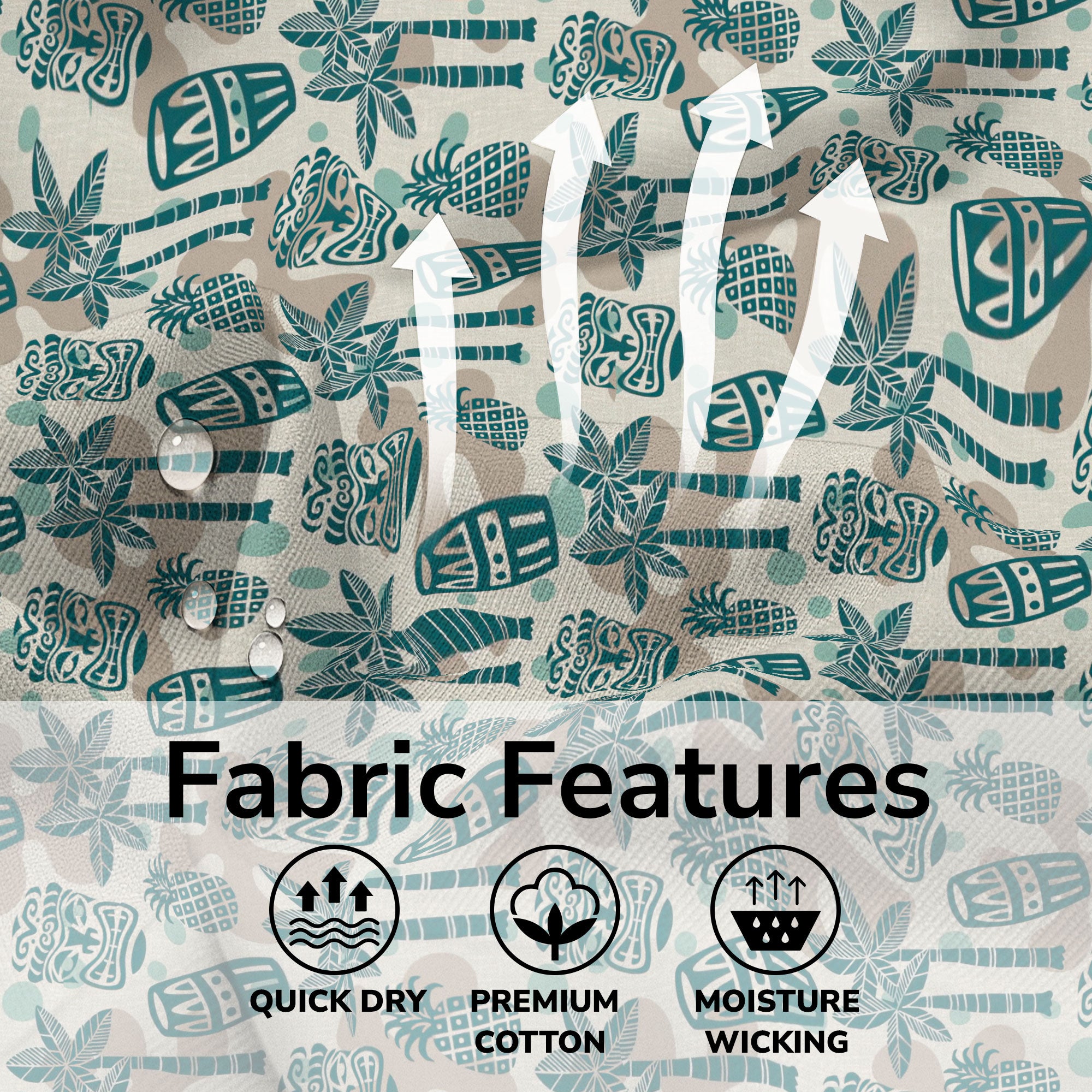 Retro Mid Century Modern Tiki Pattern Hawaii Shirt