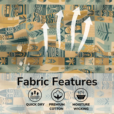 Tropical Tiki Tribal Pattern Hawaii Shirt