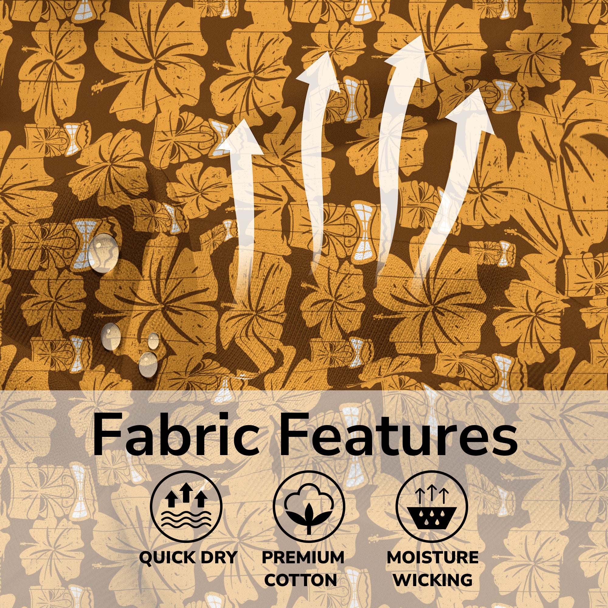Tiki Mask Pattern Hawaiian Shirt, Tribal Tiki Hibiscus Pattern Hawaiian Shirt