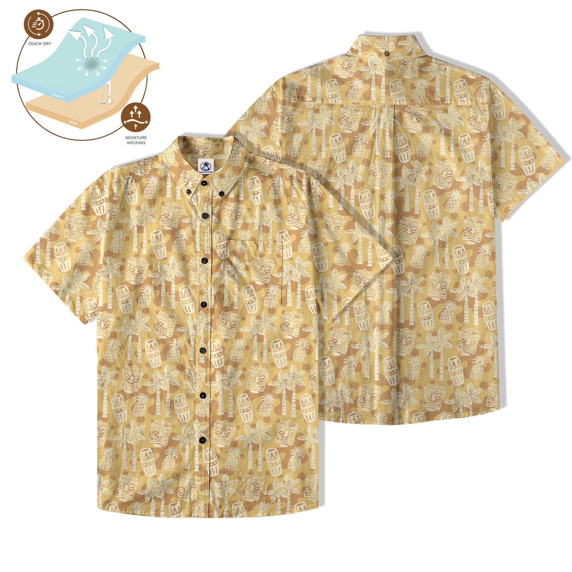 Retro Mid Century Modern Tiki Hawaii Shirt