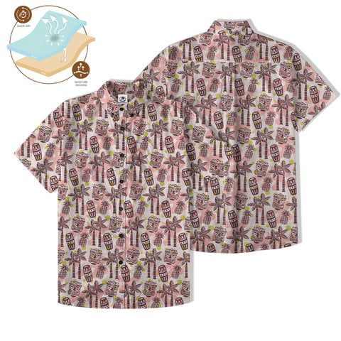 Retro Mid Century Modern Tiki Hawaii Shirt