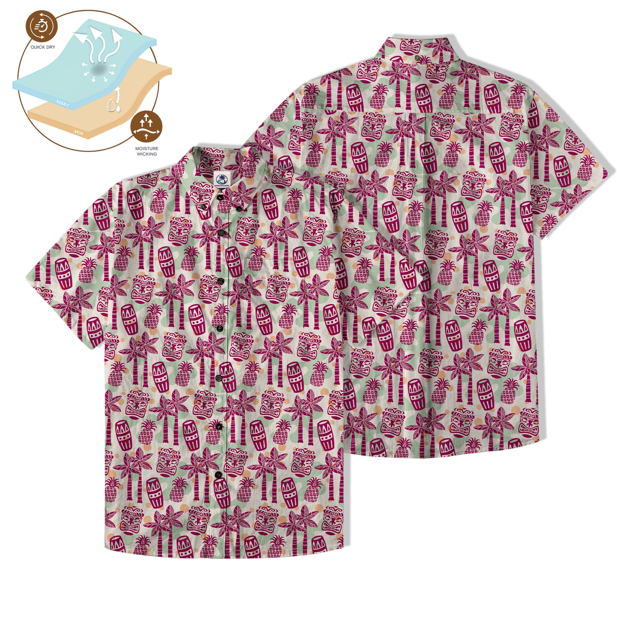 Retro Mid Century Modern Tiki Hawaii Shirt