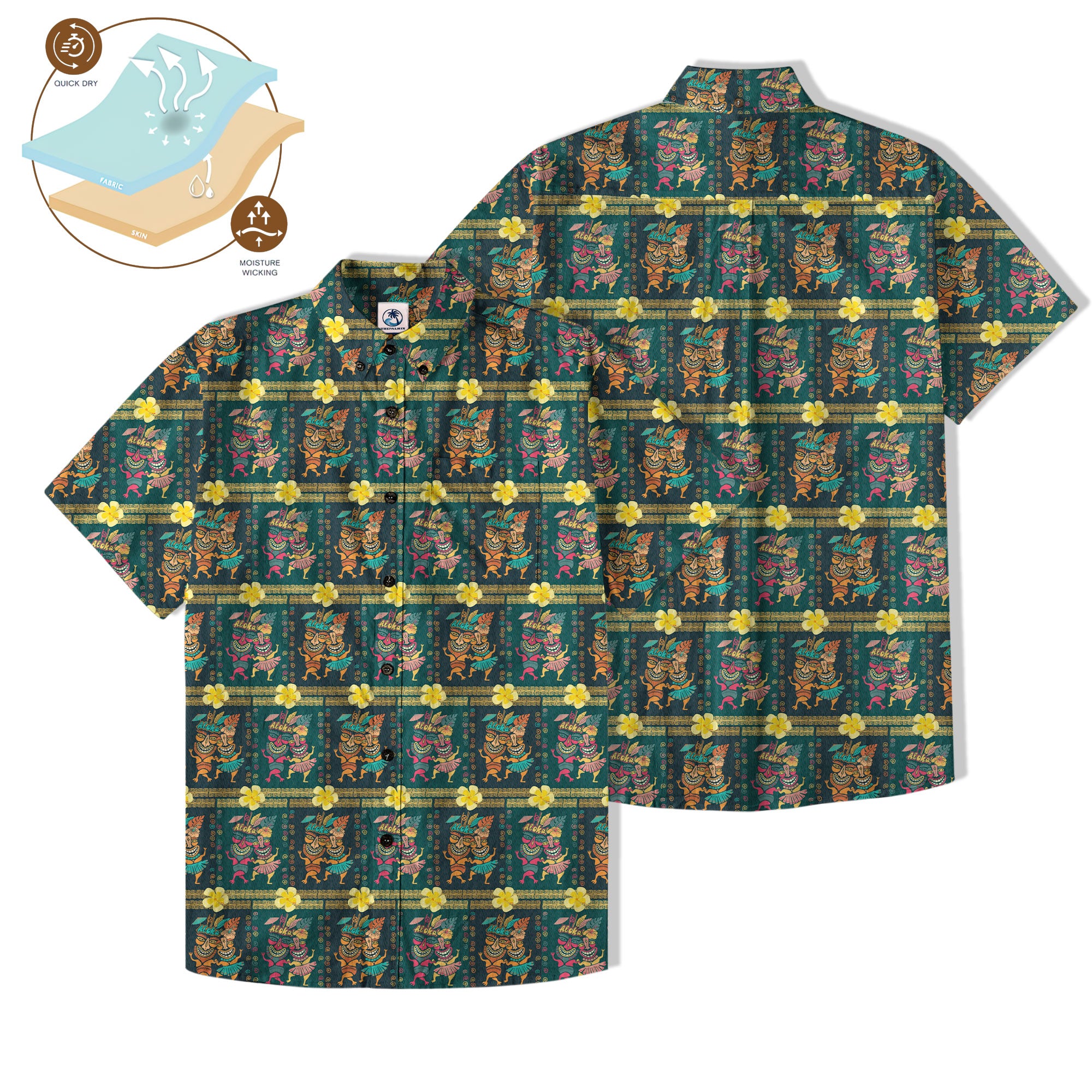 Aloha Tiki Mask Hawaii Shirt, Tiki Ocean Hawaii Shirt