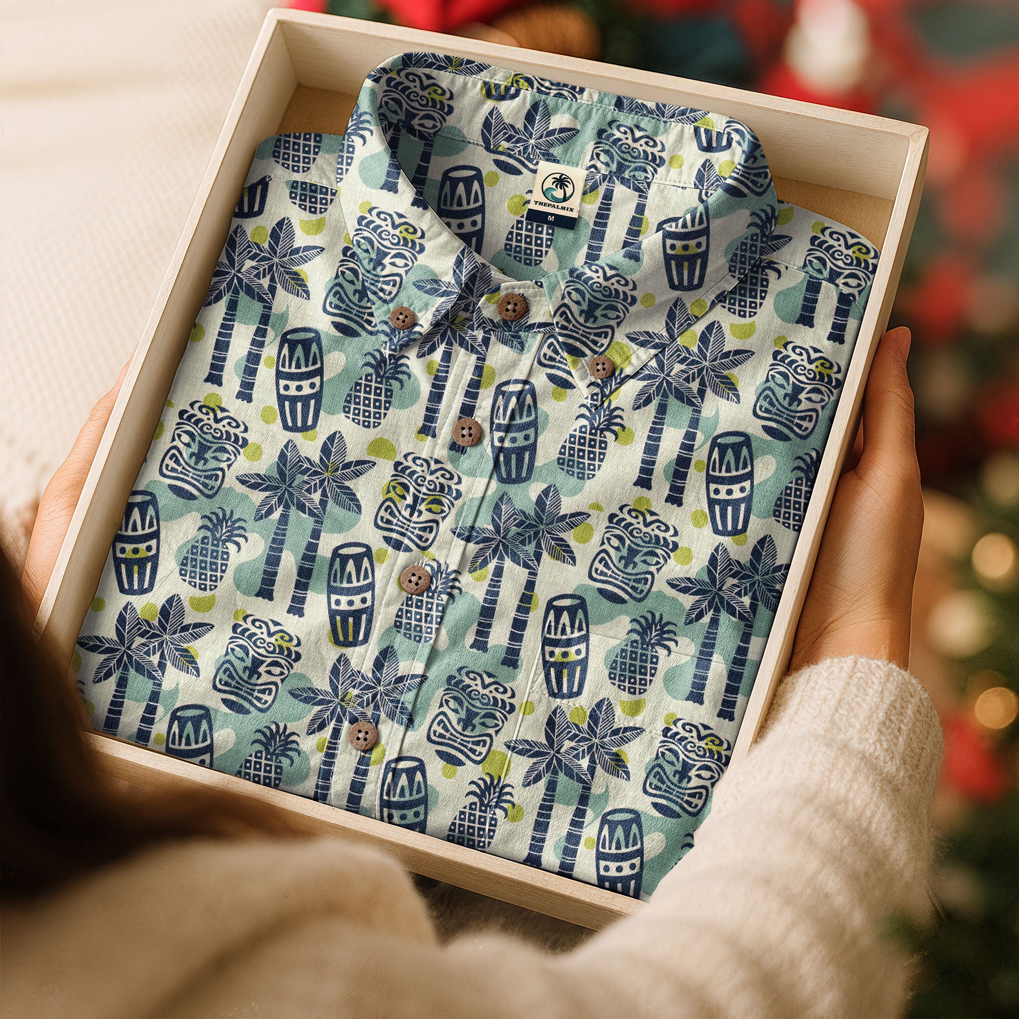 Retro Mid Century Modern Tiki Pattern Hawaii Shirt