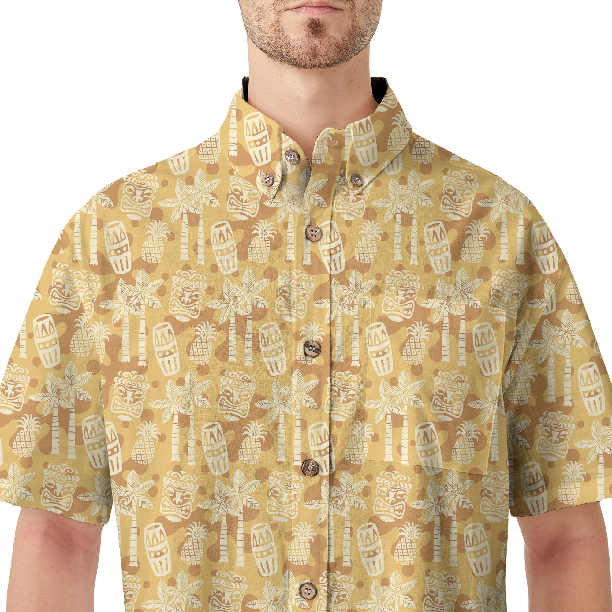 Retro Mid Century Modern Tiki Hawaii Shirt
