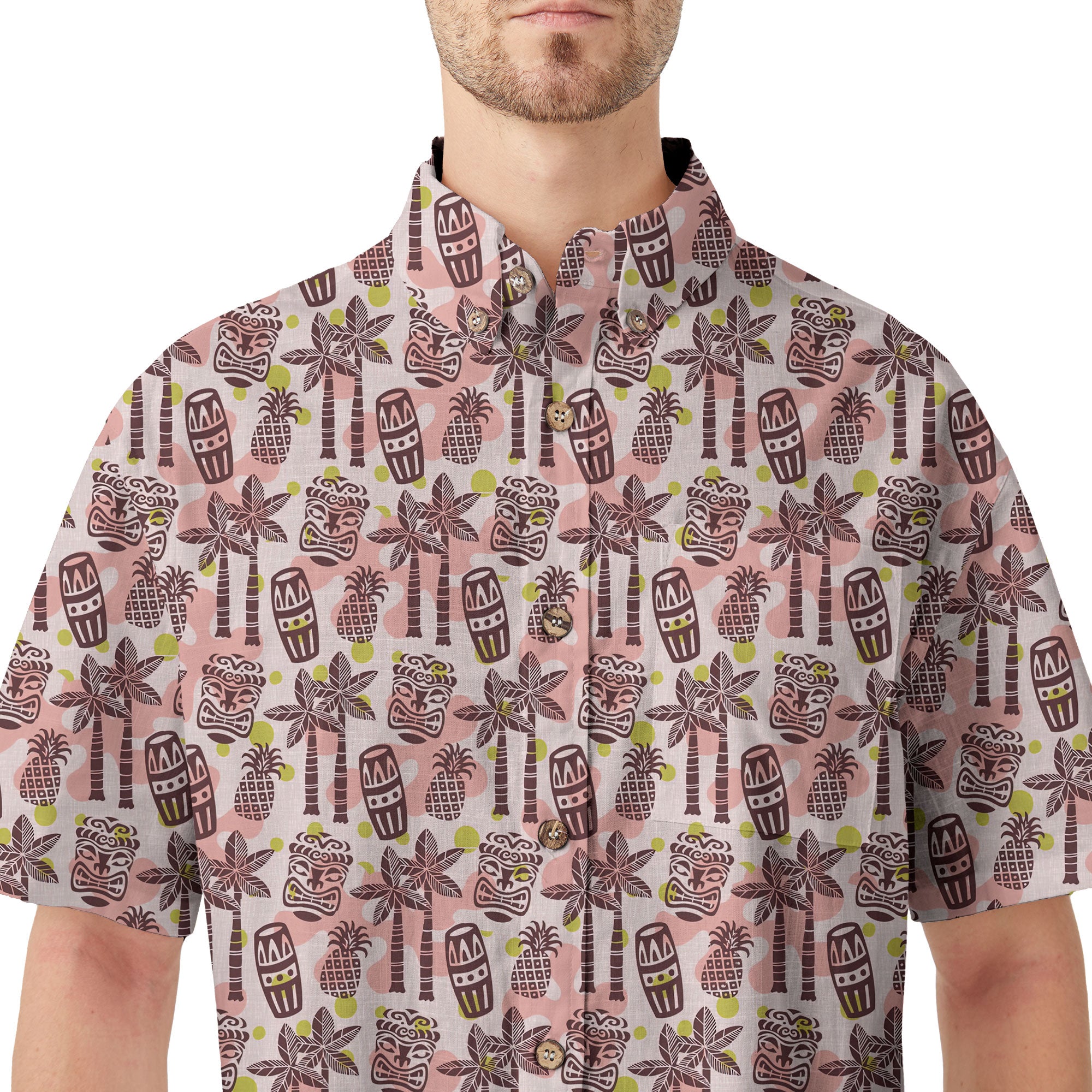 Retro Mid Century Modern Tiki Hawaii Shirt