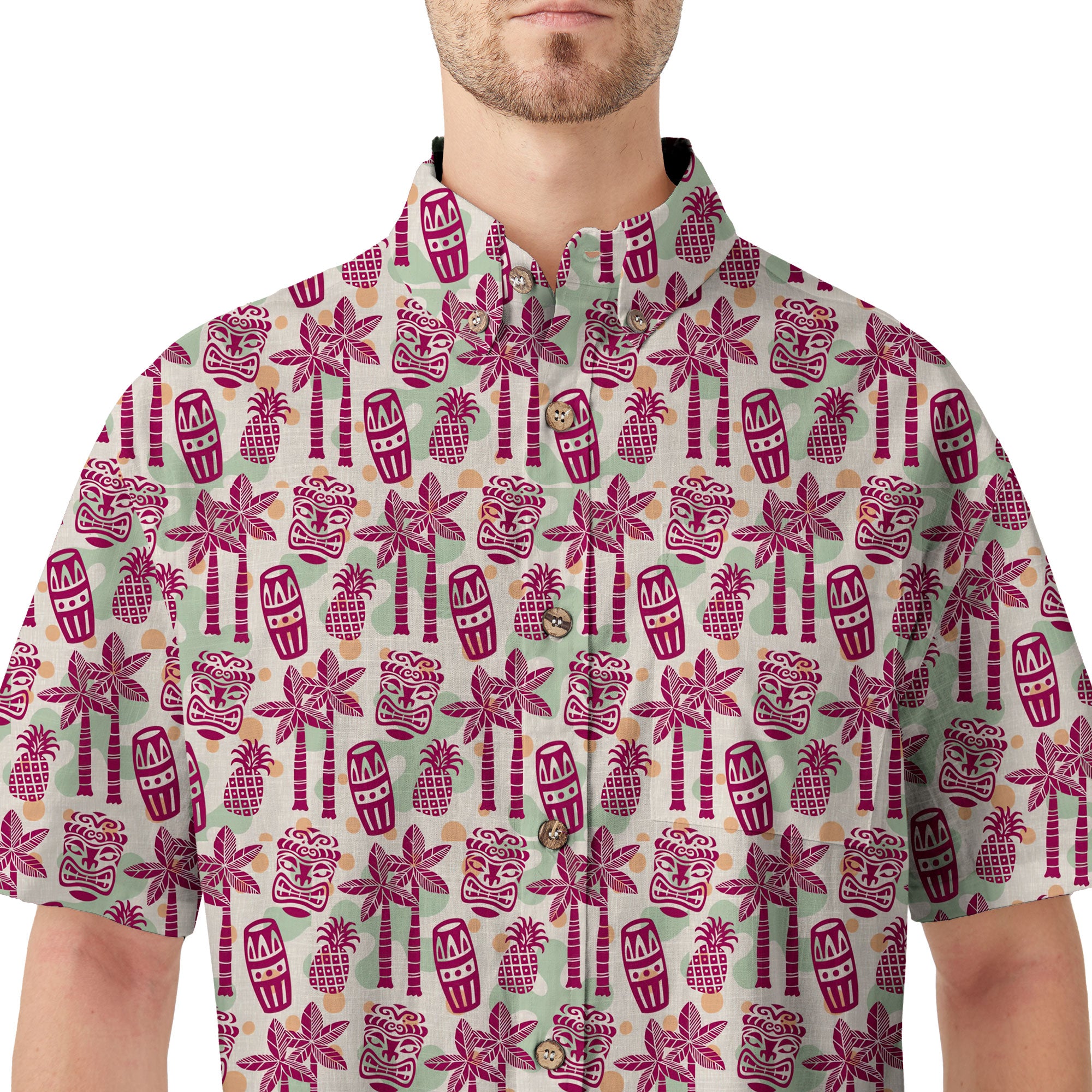 Retro Mid Century Modern Tiki Hawaii Shirt