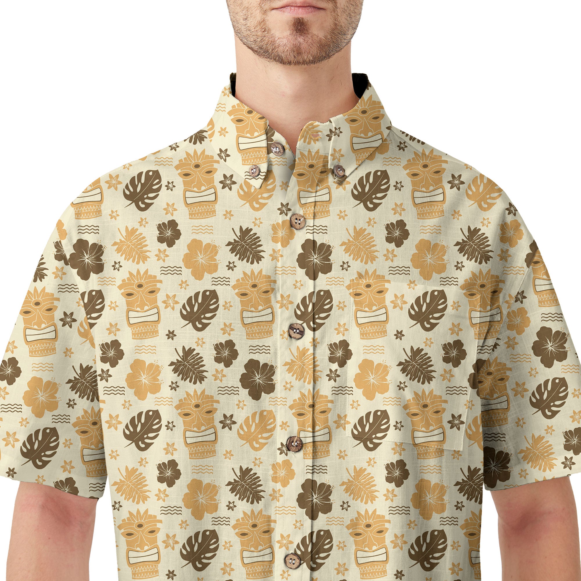 Hawaiian Tiki Pattern Hawaii Shirt