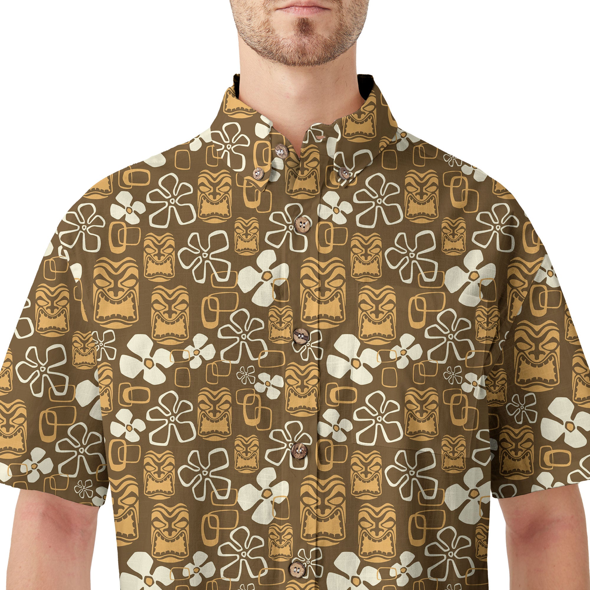 Tribal Tiki Hula Hawaiian Shirt