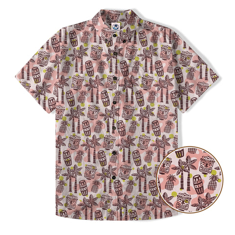 Retro Mid Century Modern Tiki Hawaii Shirt