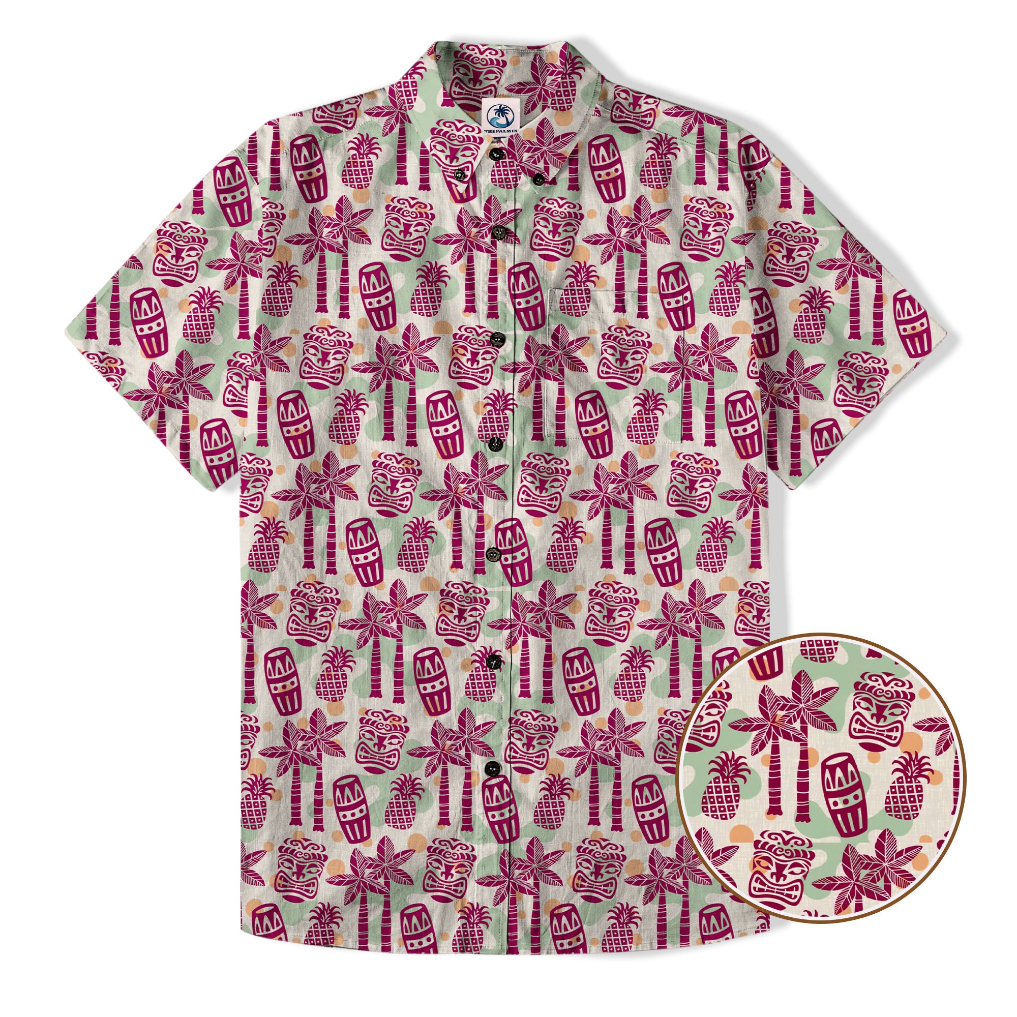 Retro Mid Century Modern Tiki Hawaii Shirt