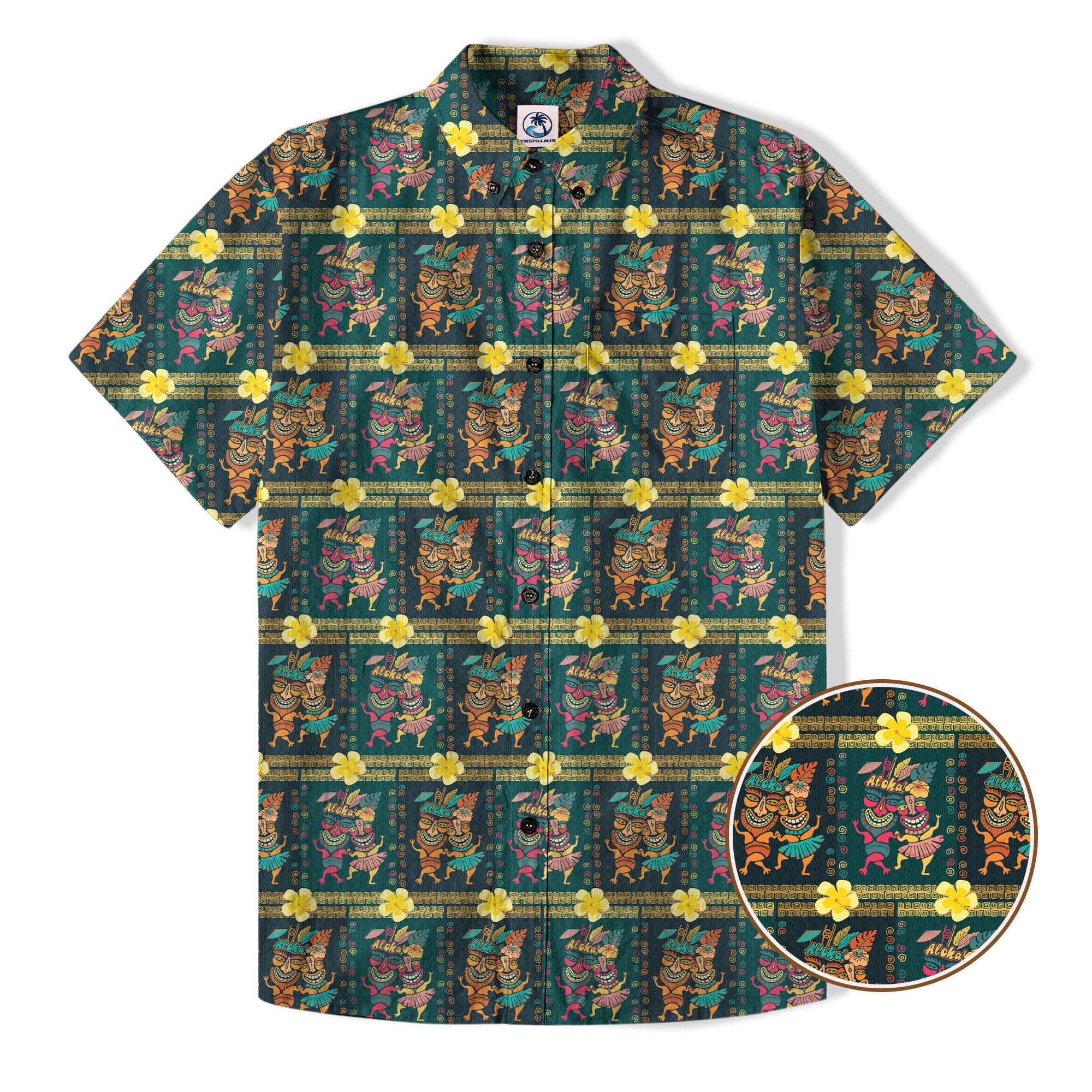 Aloha Tiki Mask Hawaii Shirt, Tiki Ocean Hawaii Shirt