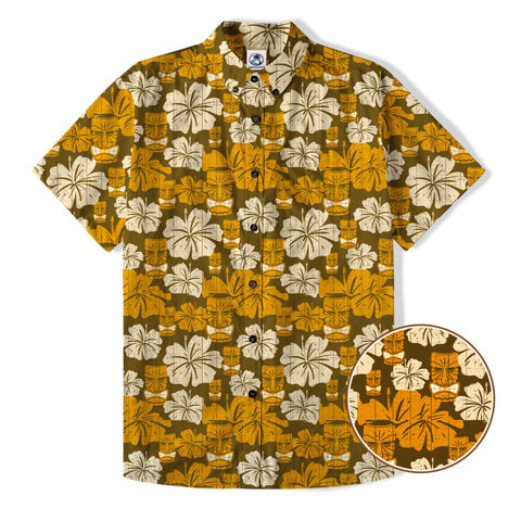 Hawaiian Tiki Pattern Hawaii Shirt