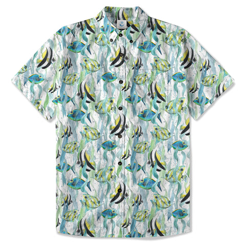 Ocean Animal Aloha Hawaiian Shirt, Sea Life Beach Button Up Hawaii Shirt - The Palmix