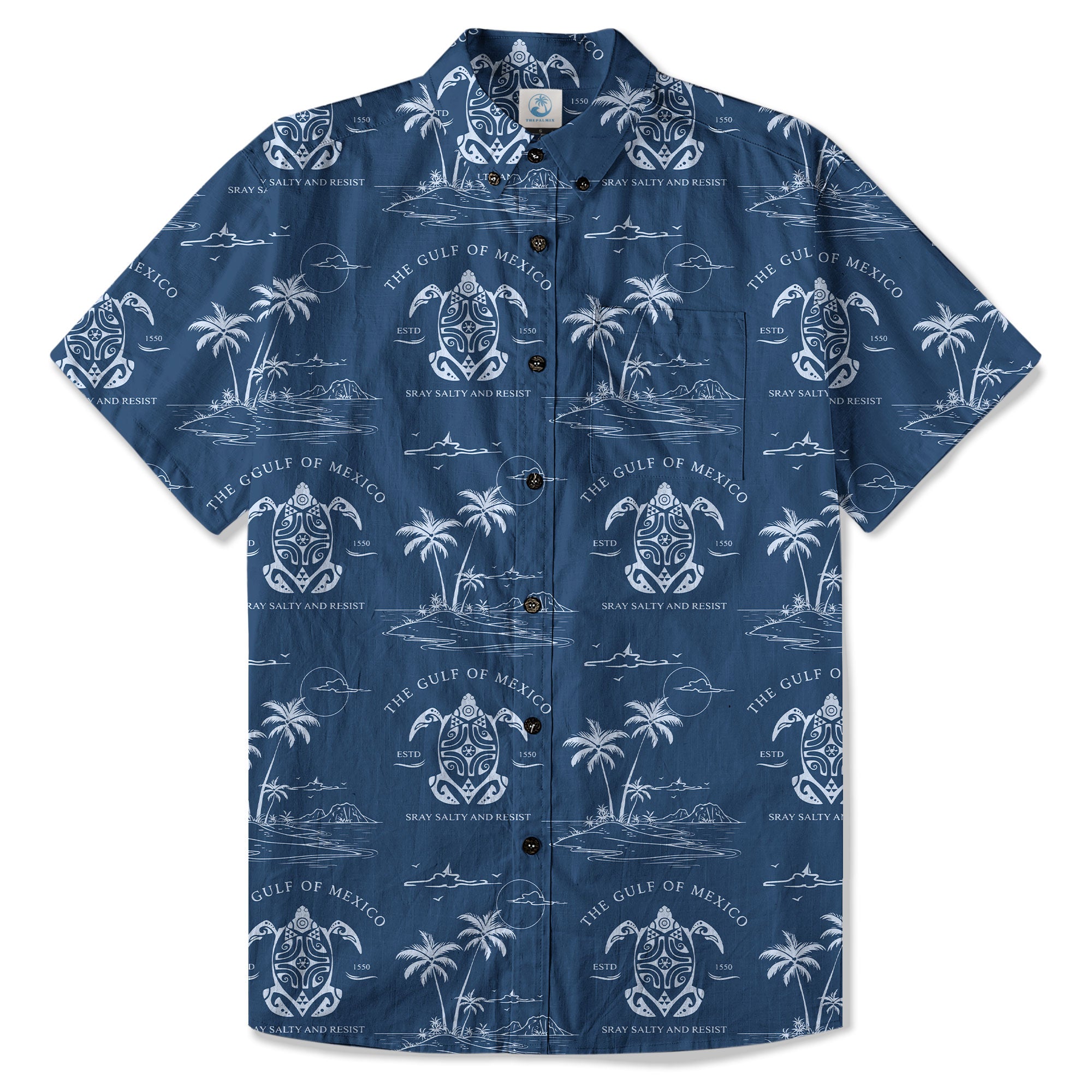 Gulf Of Mexico Hawaiian Shirt, Turtle Ocean Hawaii Shirt