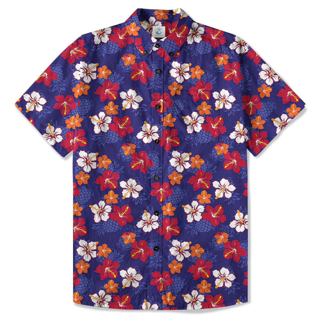 Hibiscus Flowers Paradise Hawaiian Shirt, Floral Hawaii Aloha Shirt