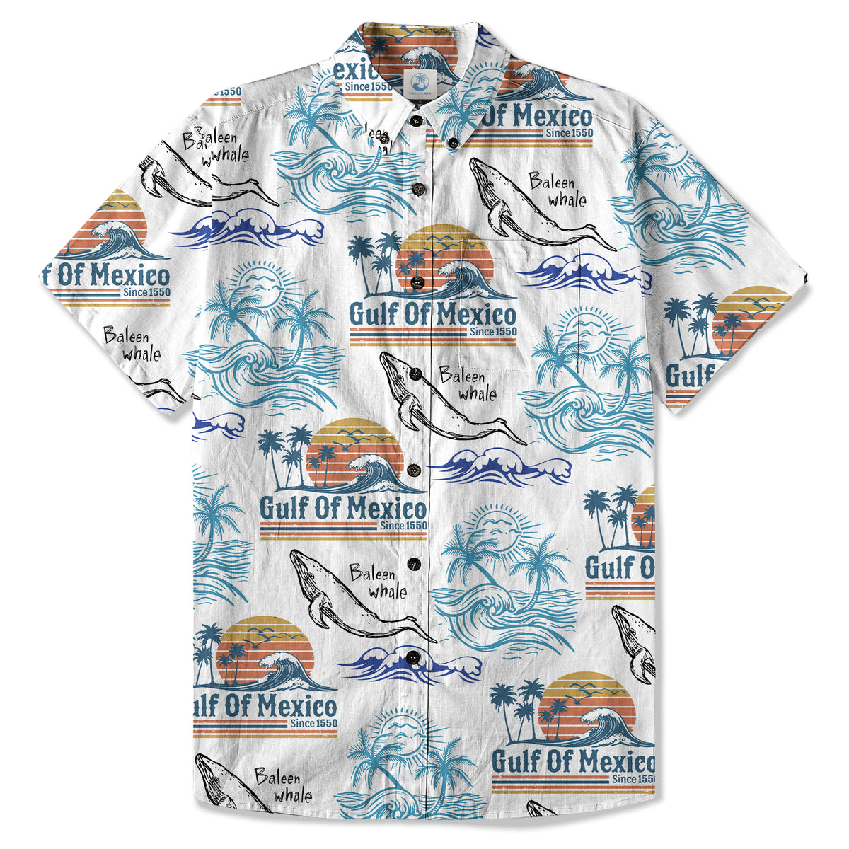The Gulf Of Merico Est 2050 Hawaiian Shirt, Ocean Animals Hawaii Shirt