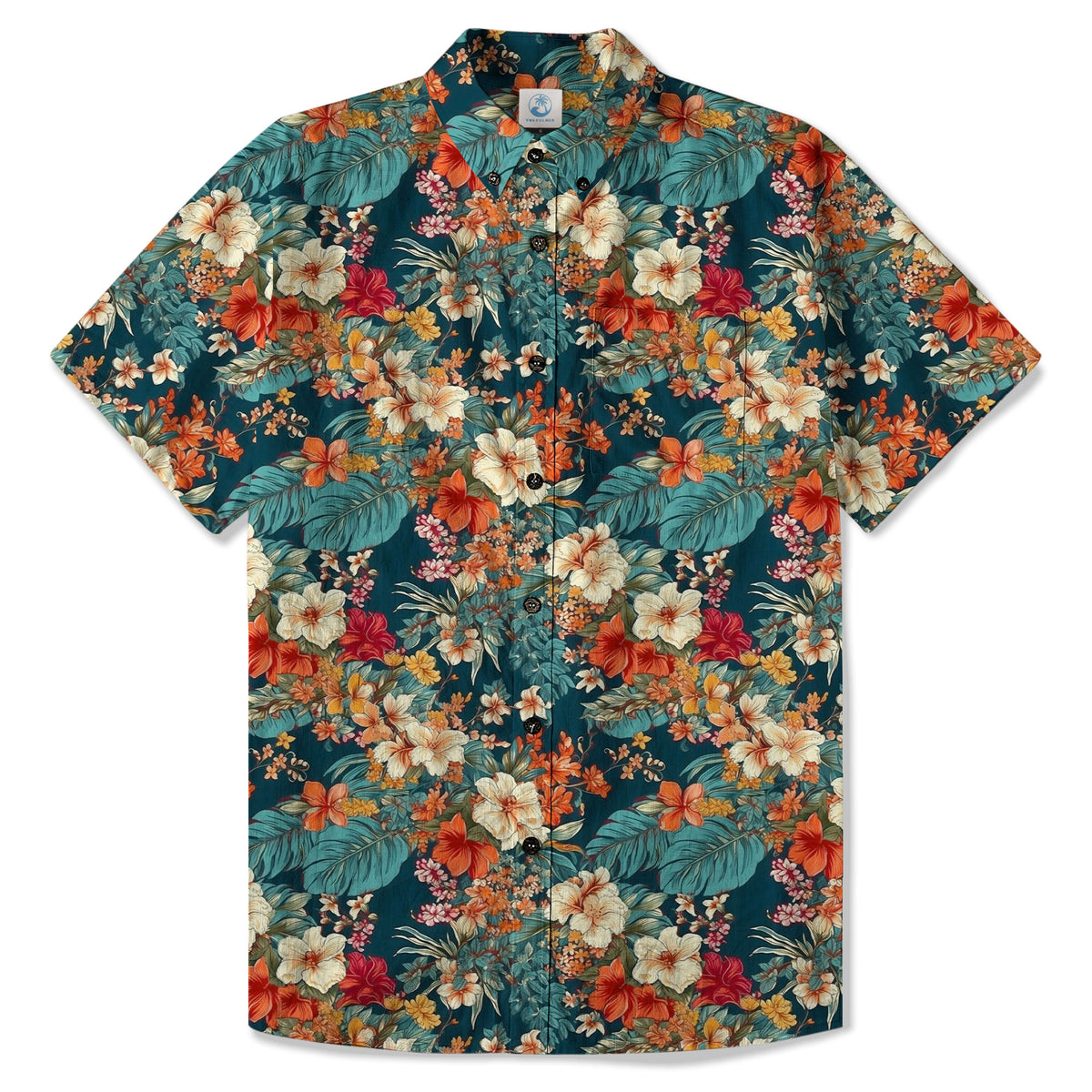 Hawaii Flowers Seamless Patterns Hawaiian Shirt For Men, Aloha Floral Pattern Hawaii Shirt