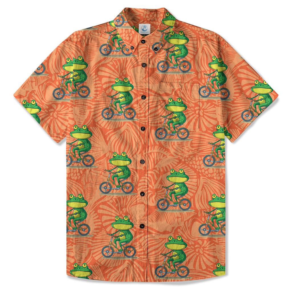 Funny Animals Race Hawaiian Shirt Tropical Palm Tree Shirt
