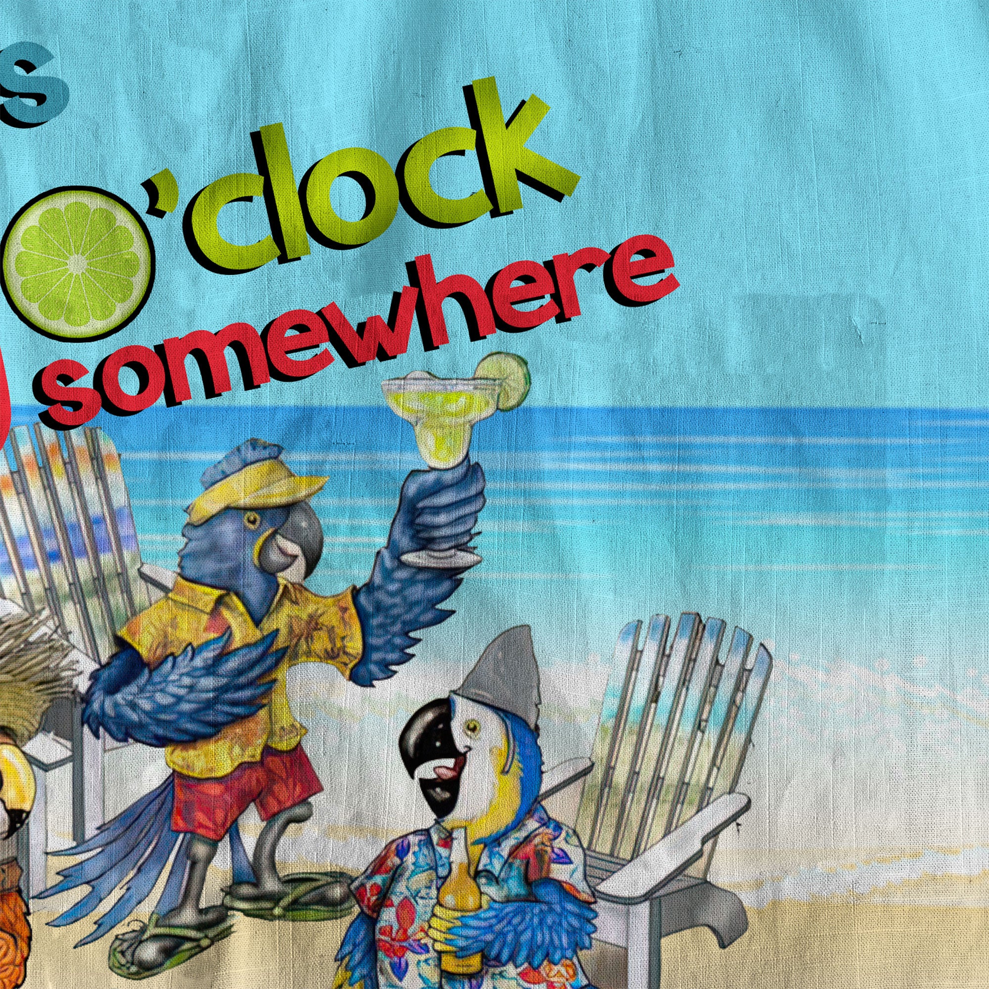 It's 5 O'clock Somewhere Hibiscus Flowers Hawaii Shirt, Parrot Hawaiian Shirt - The Palmix