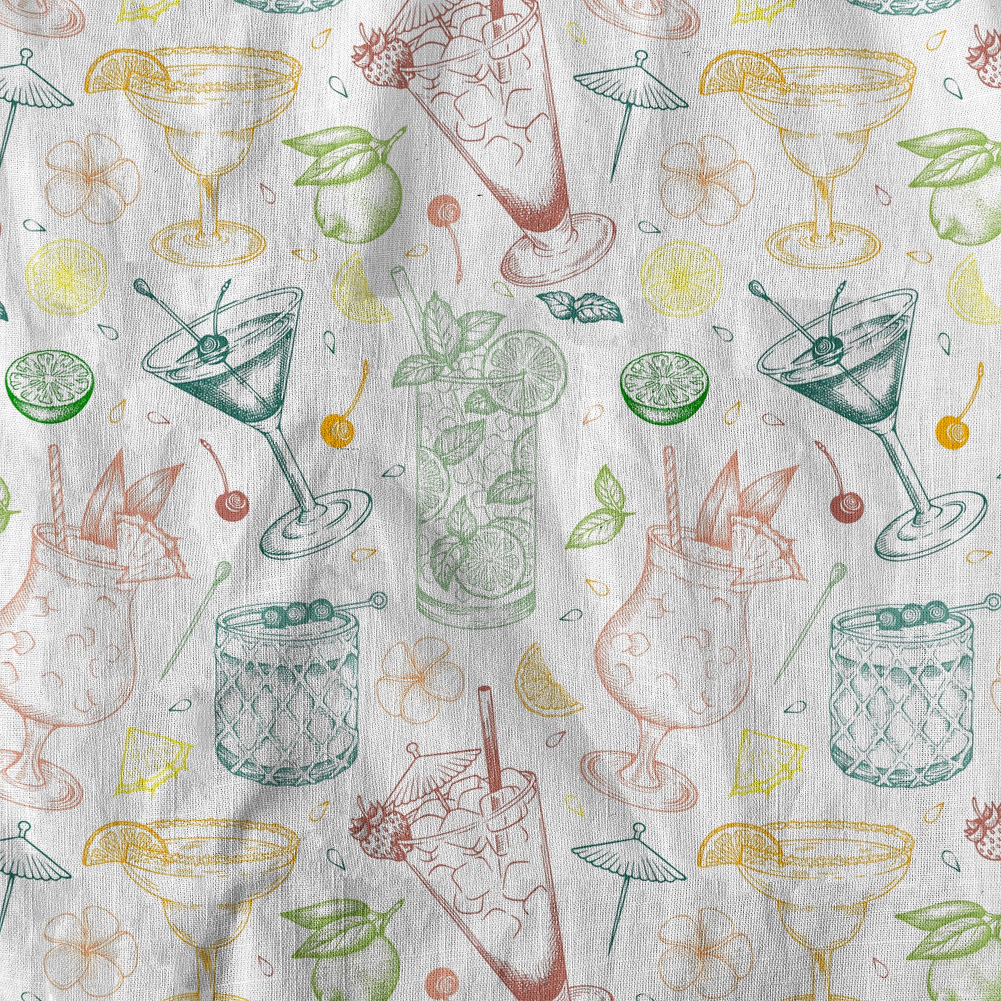 Cocktail Aloha Hawaii Shirt, Tropical Drinks Summer Vibes Hawaii Shirt
