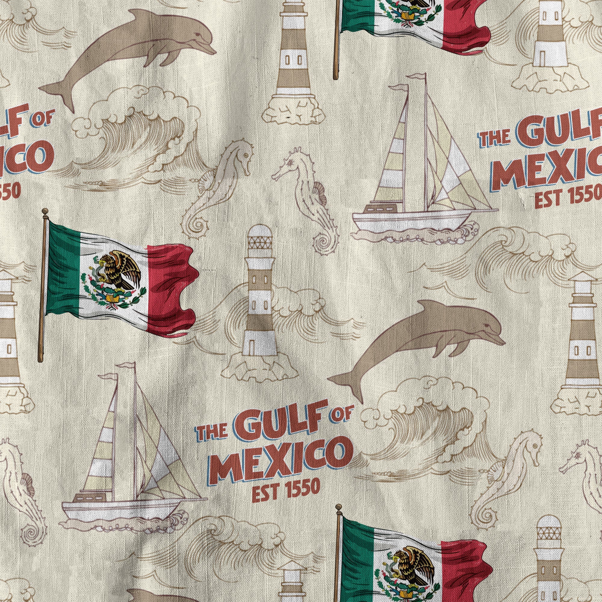 Gulf of Mexico Hawaiian Shirt For Men Women, Gulf Coast Shirt
