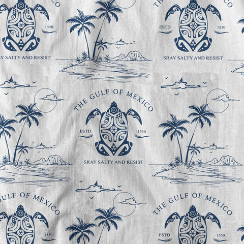 Gulf Of Mexico Hawaiian Shirt, Turtle Ocean Hawaii Shirt