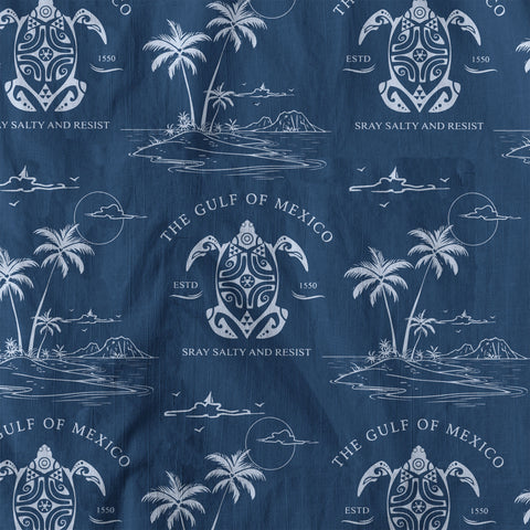 Gulf Of Mexico Hawaiian Shirt, Turtle Ocean Hawaii Shirt