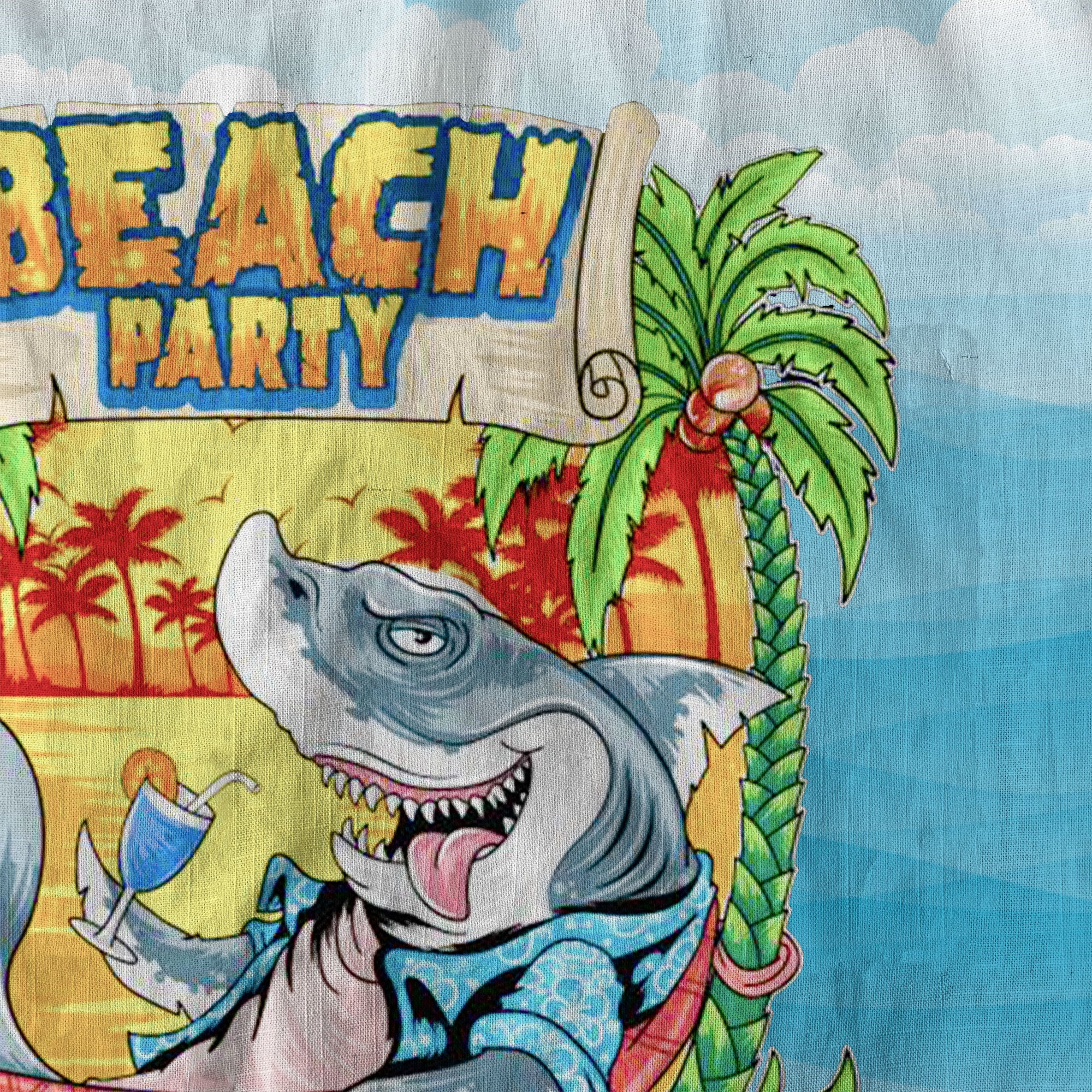 Beach Party Shark Hawaiian Shirt, Summer Vibes Parrot Hawaii Shirt