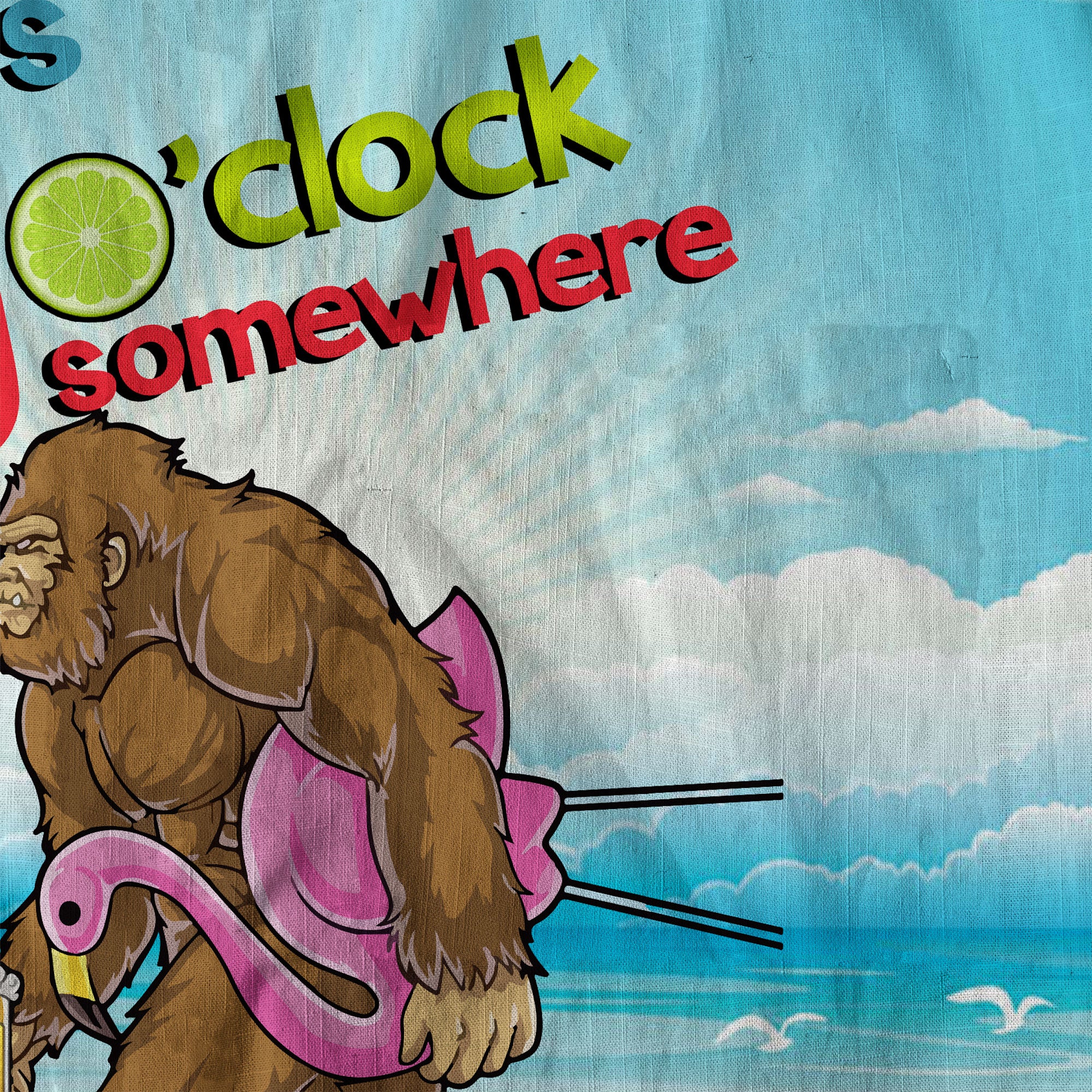 It's 5 O'clock Somewhere Bigfoot Hawaiian Shirt, Summer Vibes Bigfoot Beer Hawaii Shirt