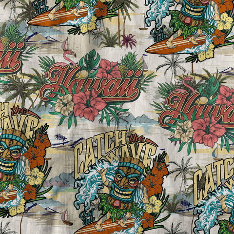 Tiki Mask Aloha Hawaii Shirt, Tiki Mask Long Island Beach Hawaiian Shirt