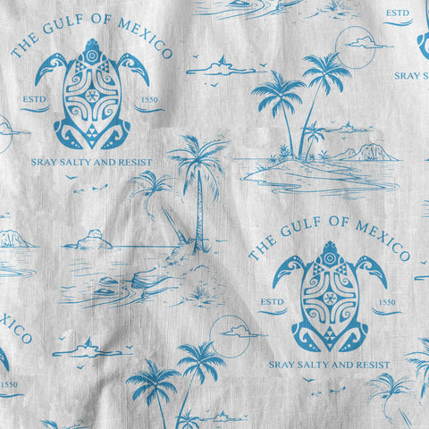Gulf Of Mexico Est 1550 Hawaiian Shirt, Turtle Gulf Of Mexico Hawaiian Shirt