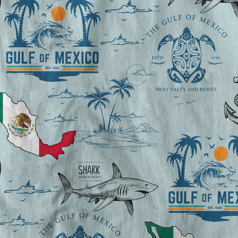 The Gulf Of Merico Est 2050 Hawaiian Shirt, Ocean Animals Hawaii Shirt