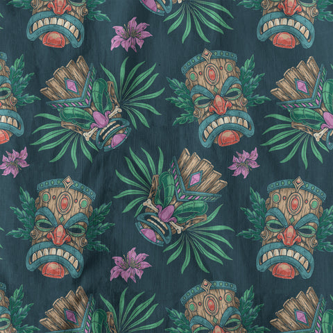 Tribal Tiki Hawaiian Shirt, Summer Vibes Aloha Hawaii Shirt