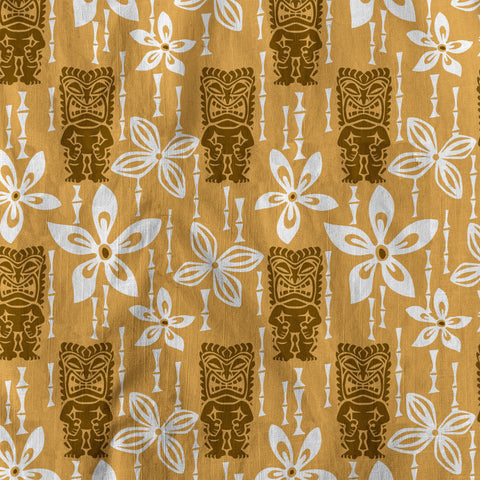 Tiki Hibiscus Flowers Hawaii Shirt