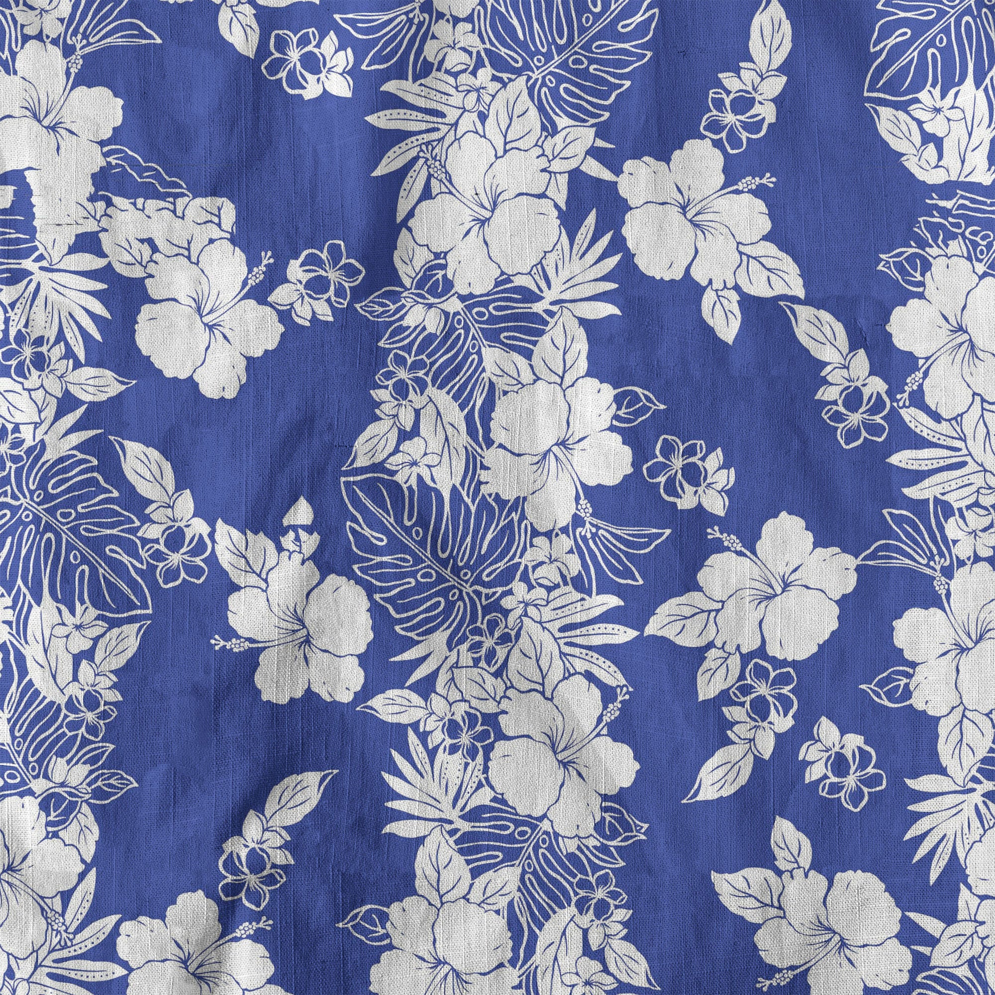 Hibiscus Floral Pattern Button Up Hawaii Shirt
