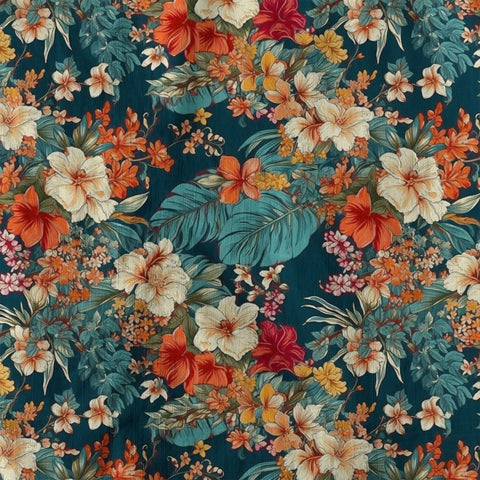 Hawaii Flowers Seamless Patterns Hawaiian Shirt For Men, Aloha Floral Pattern Hawaii Shirt