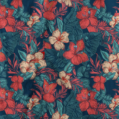 Hawaii Flowers Seamless Patterns Hawaiian Shirt For Men, Aloha Floral Pattern Hawaii Shirt